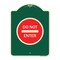 Signmission Designer Series Sign Do Not Enter, Green & Tan Heavy-Gauge Aluminum Sign, 24" H, G-1824-24150 A-DES-G-1824-24150 - alternate 1